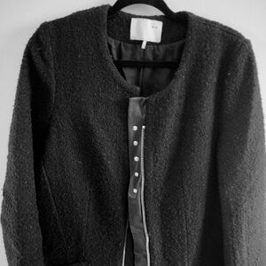 IRO Black Wool Boucle Coat